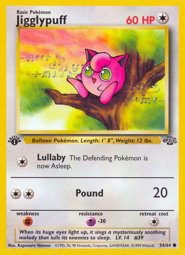 Jigglypuff (54/64) [Jungle 1st Edition] | Fandemonia Ltd