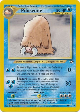 Piloswine (44/111) [Neo Genesis Unlimited] | Fandemonia Ltd