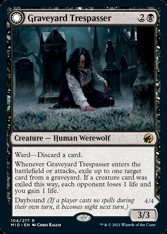 Graveyard Trespasser // Graveyard Glutton [Innistrad: Midnight Hunt] | Fandemonia Ltd