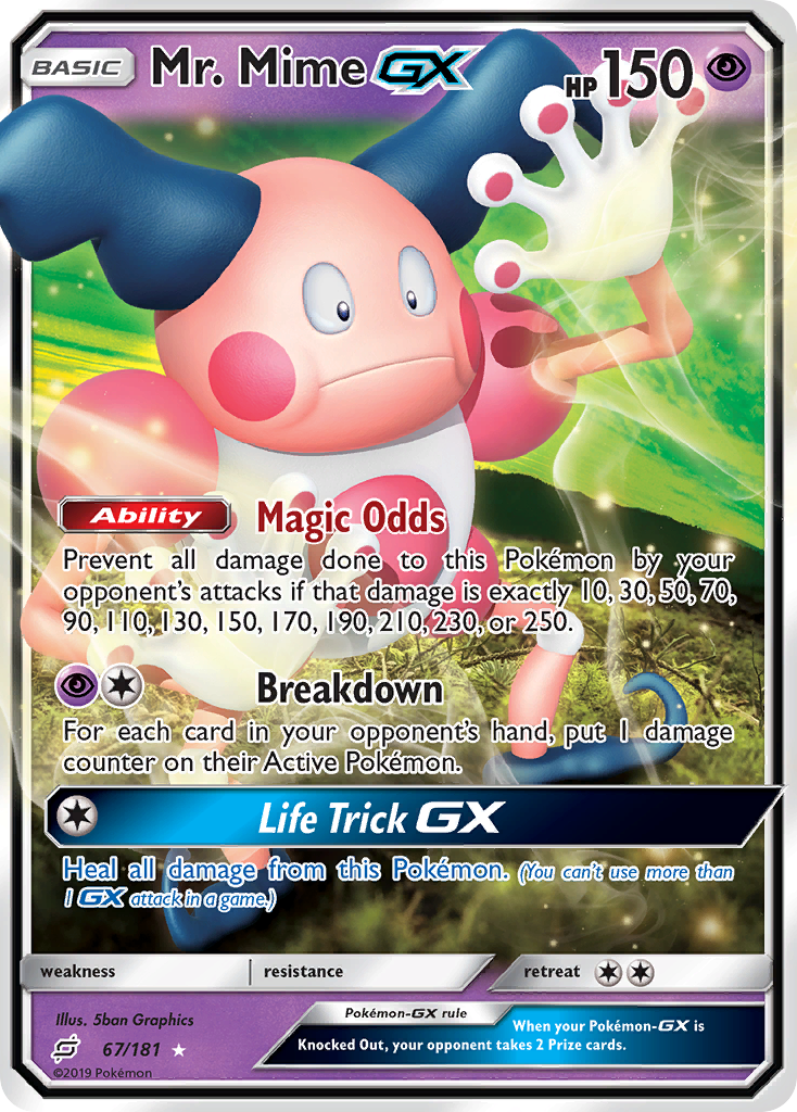 Mr. Mime GX (67/181) [Sun & Moon: Team Up] | Fandemonia Ltd