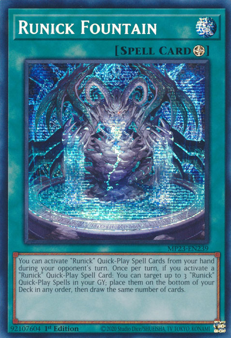 Runick Fountain [MP23-EN239] Prismatic Secret Rare | Fandemonia Ltd