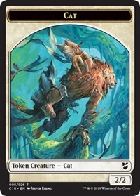 Cat // Soldier Double-sided Token [Commander 2018 Tokens] | Fandemonia Ltd