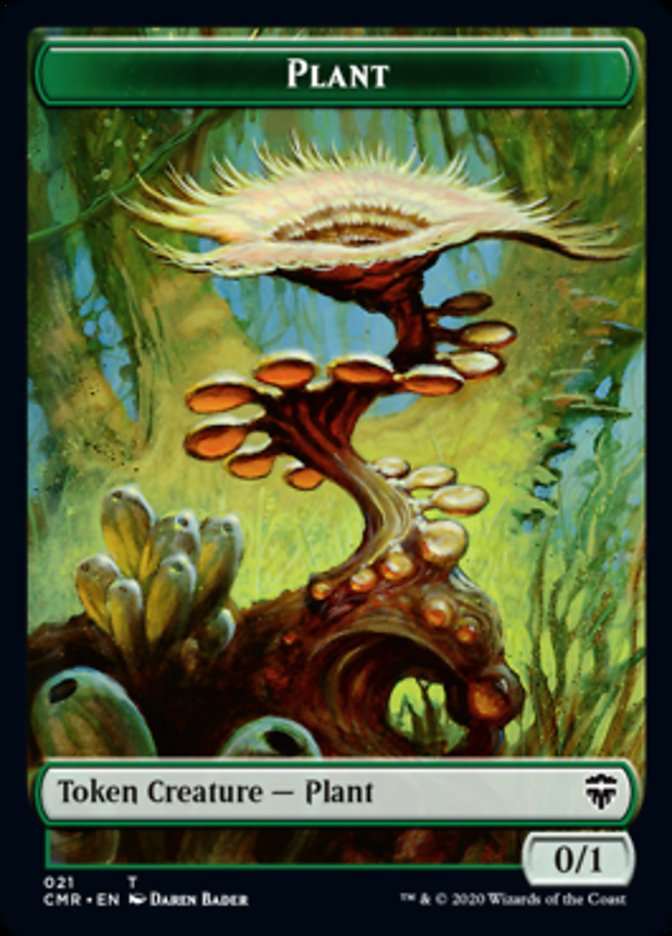 Illusion // Plant Token [Commander Legends Tokens] | Fandemonia Ltd