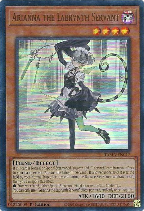 Arianna the Labrynth Servant [TAMA-EN017] Ultra Rare | Fandemonia Ltd