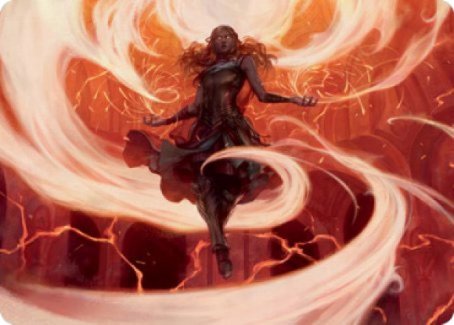 Crackle with Power Art Card [Strixhaven: School of Mages Art Series] | Fandemonia Ltd