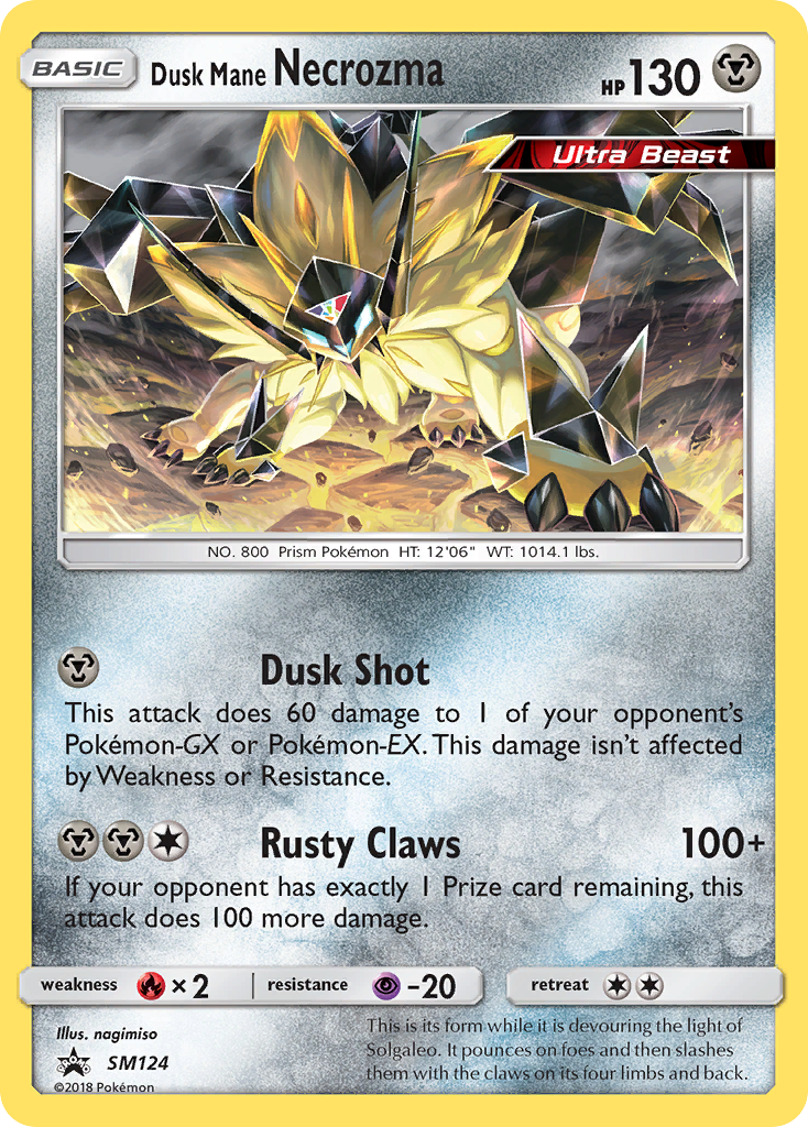 Dusk Mane Necrozma (SM124) [Sun & Moon: Black Star Promos] | Fandemonia Ltd