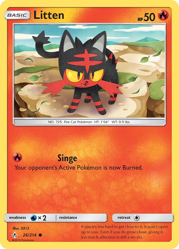 Litten (26/214) [Sun & Moon: Unbroken Bonds] | Fandemonia Ltd