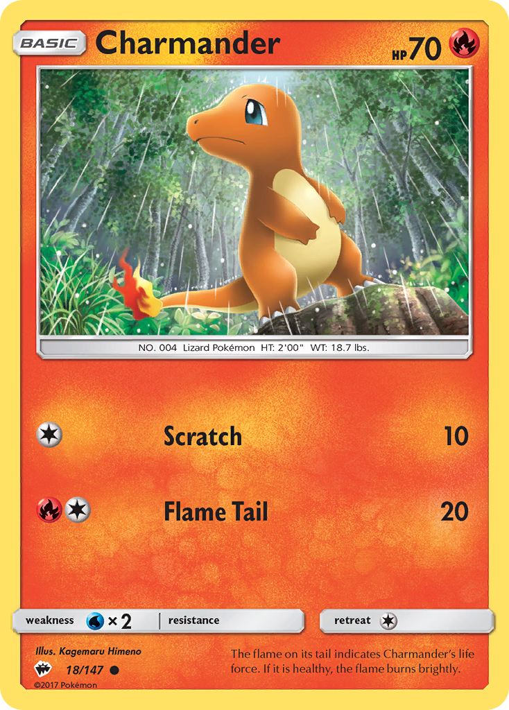 Charmander (18/147) [Sun & Moon: Burning Shadows] | Fandemonia Ltd