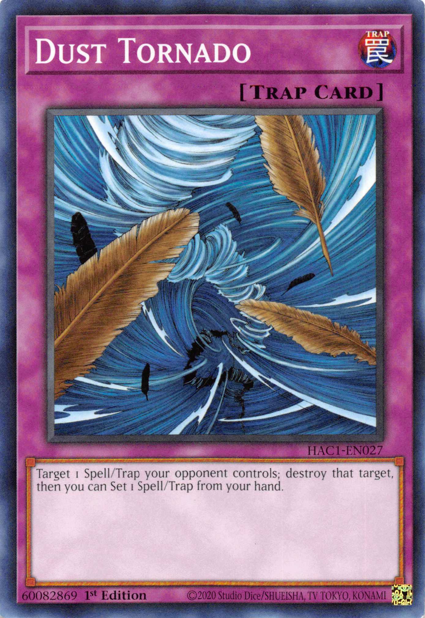 Dust Tornado (Duel Terminal) [HAC1-EN027] Parallel Rare | Fandemonia Ltd