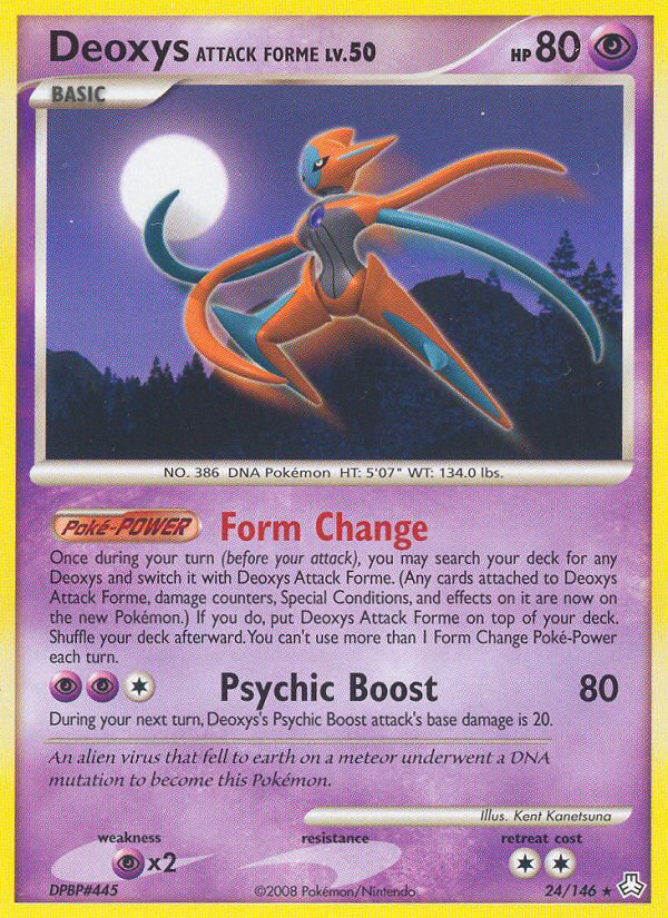 Deoxys Attack Forme (24/146) [Diamond & Pearl: Legends Awakened] | Fandemonia Ltd