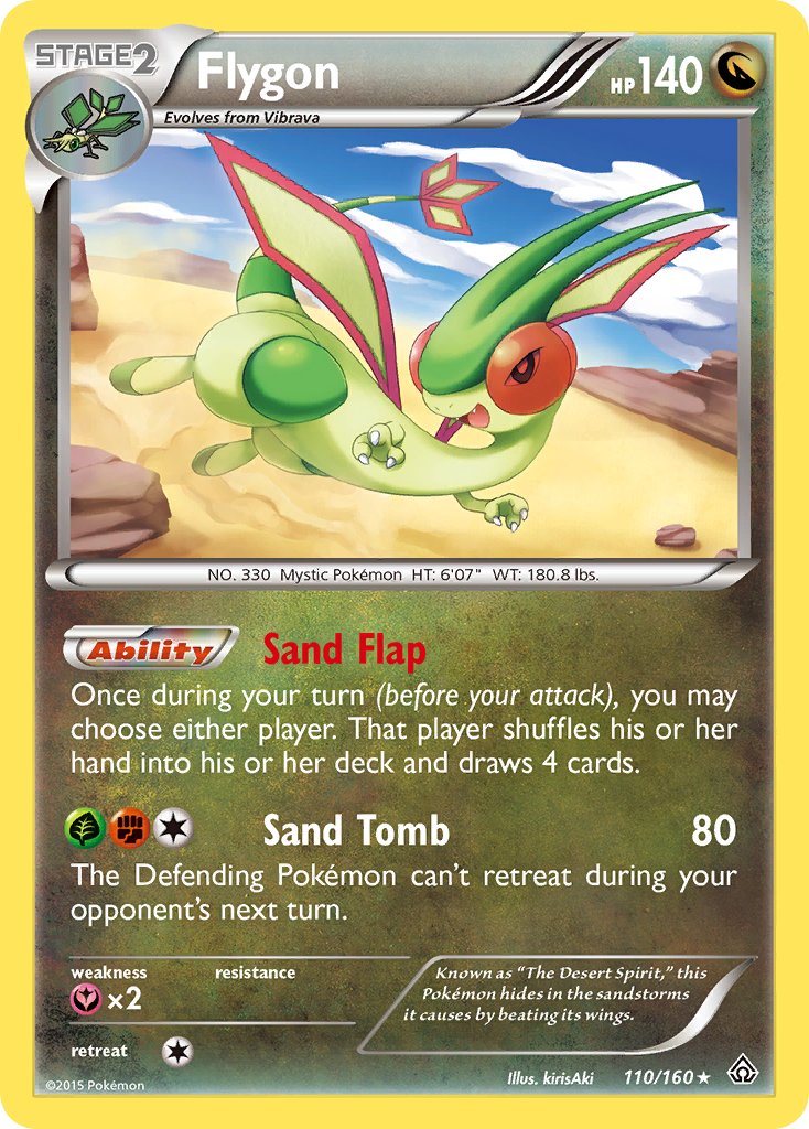 Flygon (110/160) (Cosmos Holo) (Blister Exclusive) [XY: Primal Clash] | Fandemonia Ltd