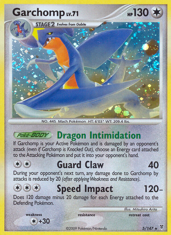 Garchomp (5/147) (Cracked Ice Holo) (Theme Deck Exclusive) [Platinum: Supreme Victors] | Fandemonia Ltd