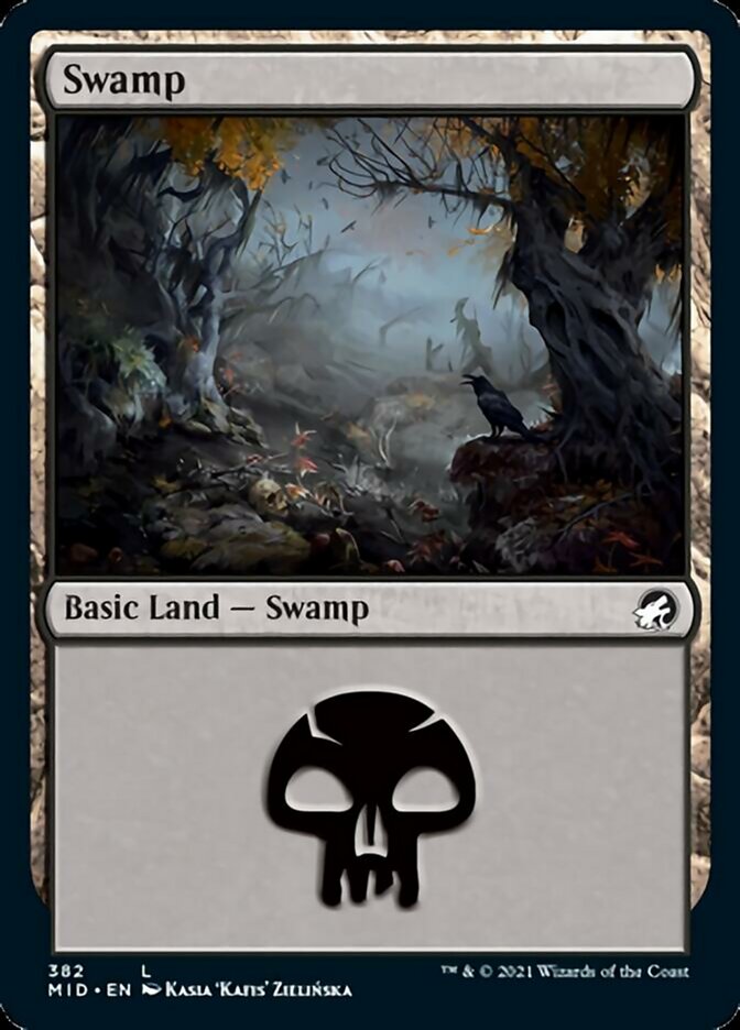 Swamp (382) [Innistrad: Midnight Hunt] | Fandemonia Ltd