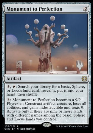 Monument to Perfection (Promo Pack) [Phyrexia: All Will Be One Promos] | Fandemonia Ltd