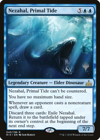 Nezahal, Primal Tide [Rivals of Ixalan Promos] | Fandemonia Ltd