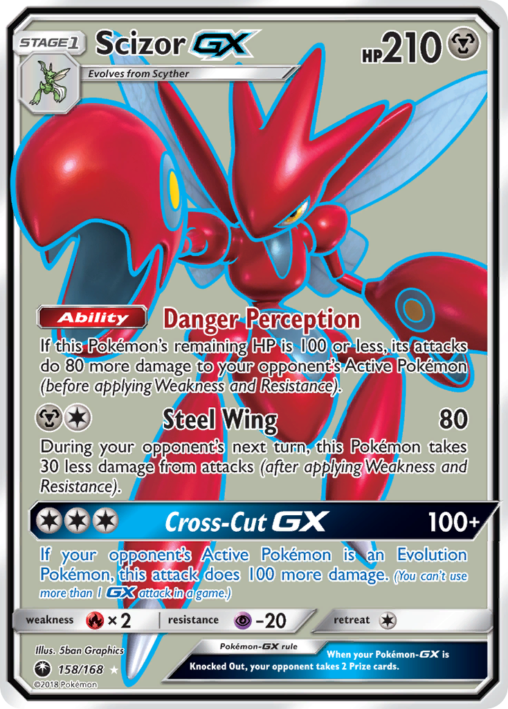 Scizor GX (158/168) [Sun & Moon: Celestial Storm] | Fandemonia Ltd