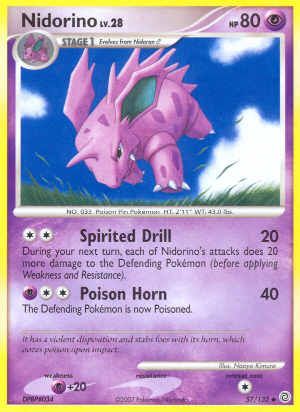 Nidorino (57/132) [Diamond & Pearl: Secret Wonders] | Fandemonia Ltd