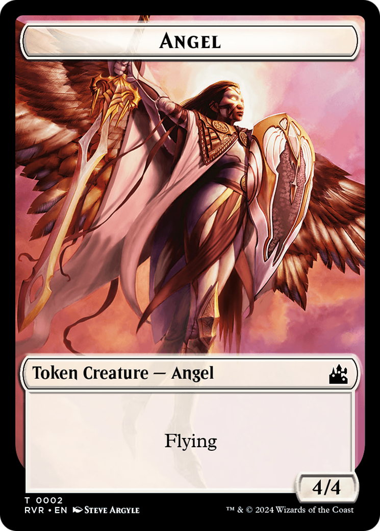 Angel Token (0002) [Ravnica Remastered Tokens] | Fandemonia Ltd