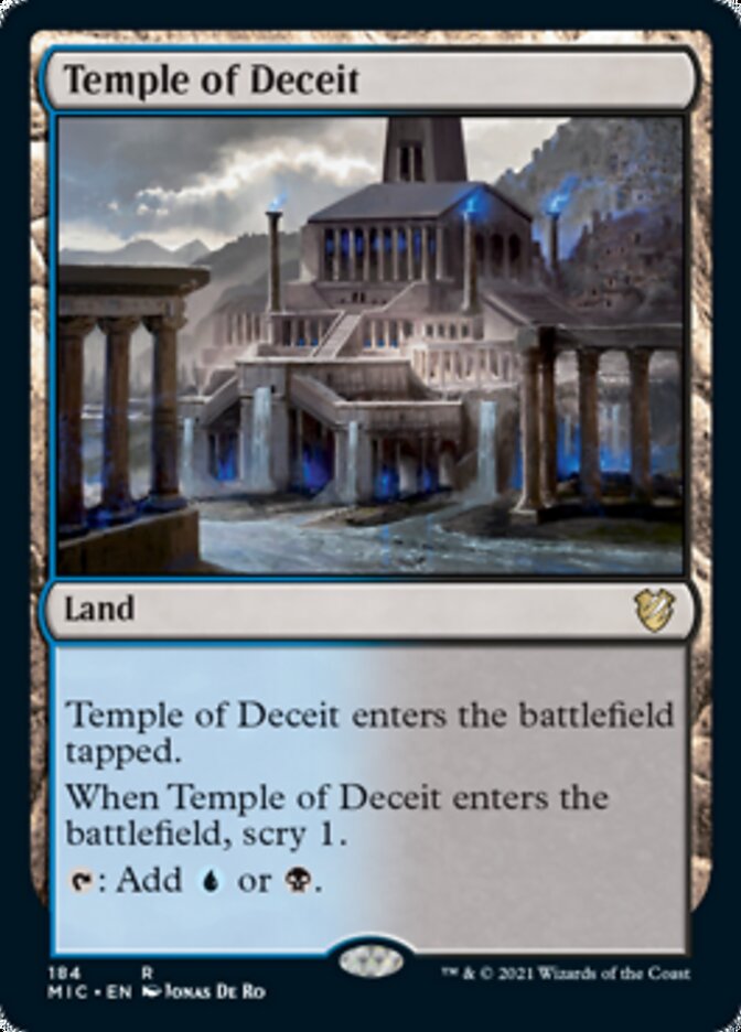 Temple of Deceit [Innistrad: Midnight Hunt Commander] | Fandemonia Ltd