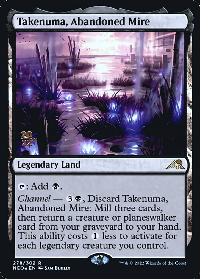 Takenuma, Abandoned Mire [Kamigawa: Neon Dynasty Prerelease Promos] | Fandemonia Ltd