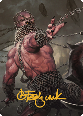 Chain Devil Art Card (Gold-Stamped Signature) [Commander Legends: Battle for Baldur's Gate Art Series] | Fandemonia Ltd