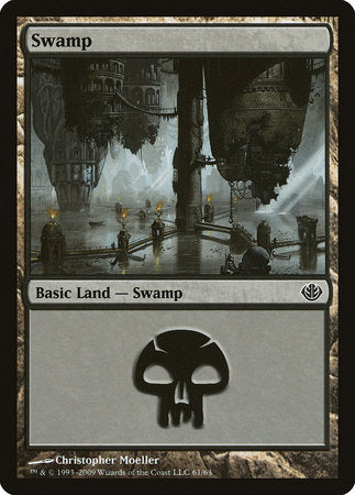 Swamp (61) [Duel Decks: Garruk vs. Liliana] | Fandemonia Ltd