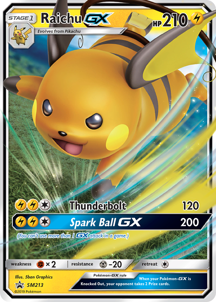 Raichu GX (SM213) [Sun & Moon: Black Star Promos] | Fandemonia Ltd