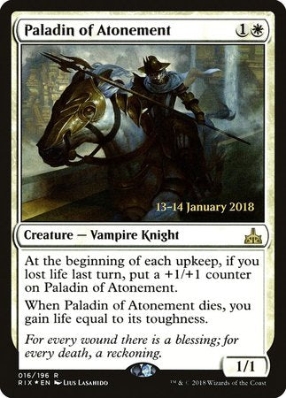 Paladin of Atonement [Rivals of Ixalan Promos] | Fandemonia Ltd