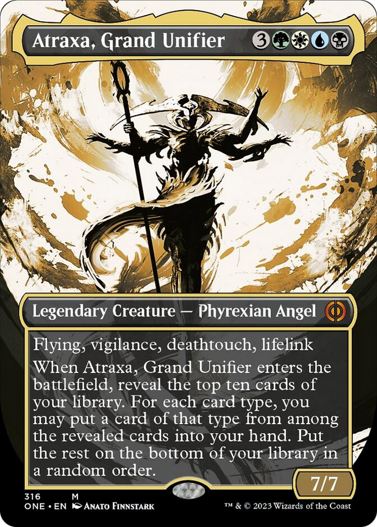 Atraxa, Grand Unifier (Borderless Ichor) [Phyrexia: All Will Be One] | Fandemonia Ltd