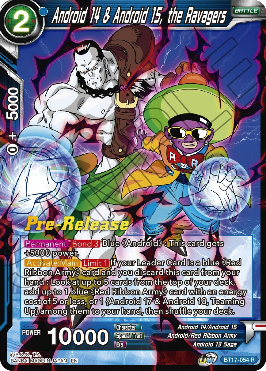 Android 14 & Android 15, the Ravagers (BT17-054) [Ultimate Squad Prerelease Promos] | Fandemonia Ltd