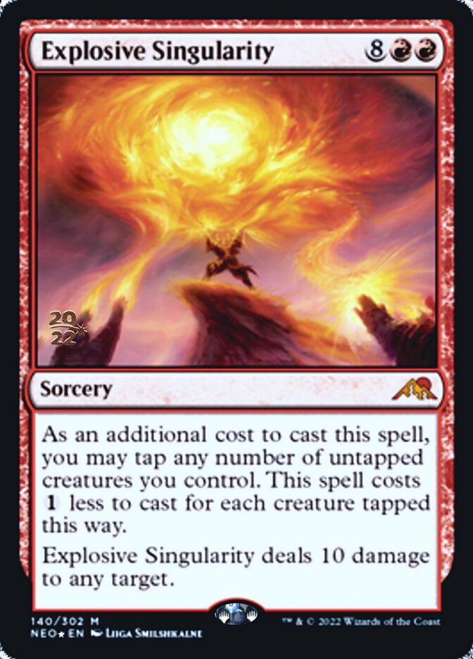 Explosive Singularity [Kamigawa: Neon Dynasty Prerelease Promos] | Fandemonia Ltd