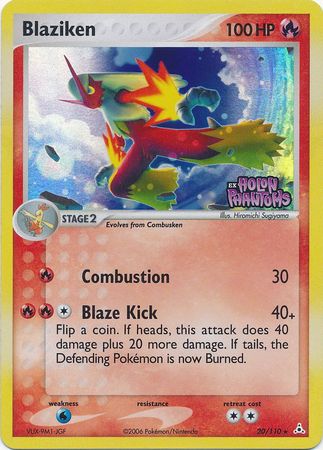 Blaziken (20/110) (Stamped) [EX: Holon Phantoms] | Fandemonia Ltd