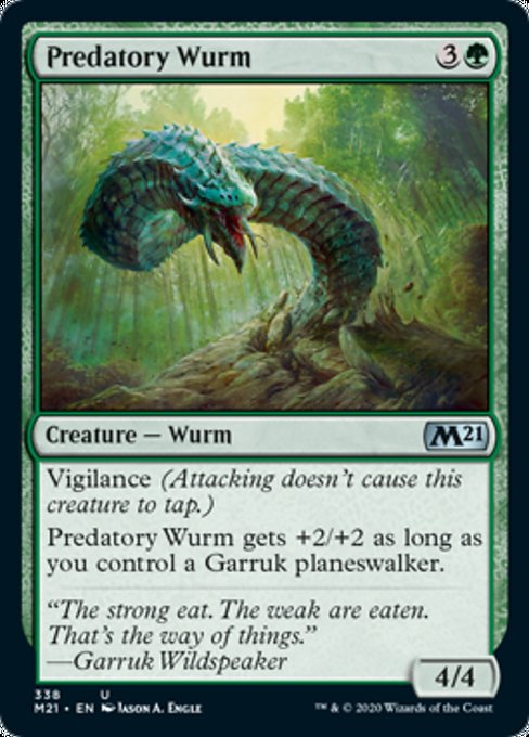 Predatory Wurm [Core Set 2021] | Fandemonia Ltd