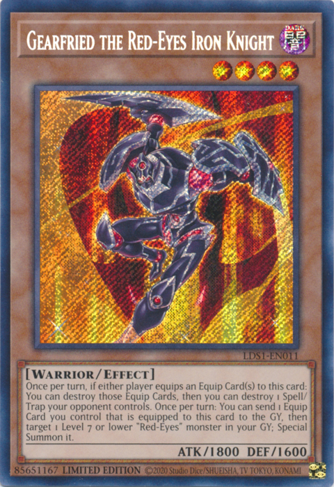 Gearfried the Red-Eyes Iron Knight [LDS1-EN011] Secret Rare | Fandemonia Ltd