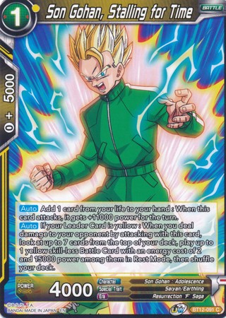 Son Gohan, Stalling for Time [BT12-091] | Fandemonia Ltd