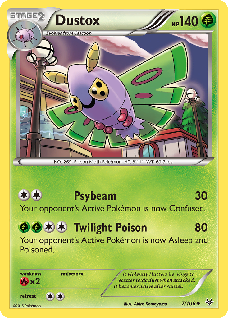 Dustox (7/108) [XY: Roaring Skies] | Fandemonia Ltd