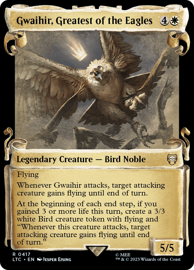 Gwaihir, Greatest of the Eagles [The Lord of the Rings: Tales of Middle-Earth Commander Showcase Scrolls] | Fandemonia Ltd