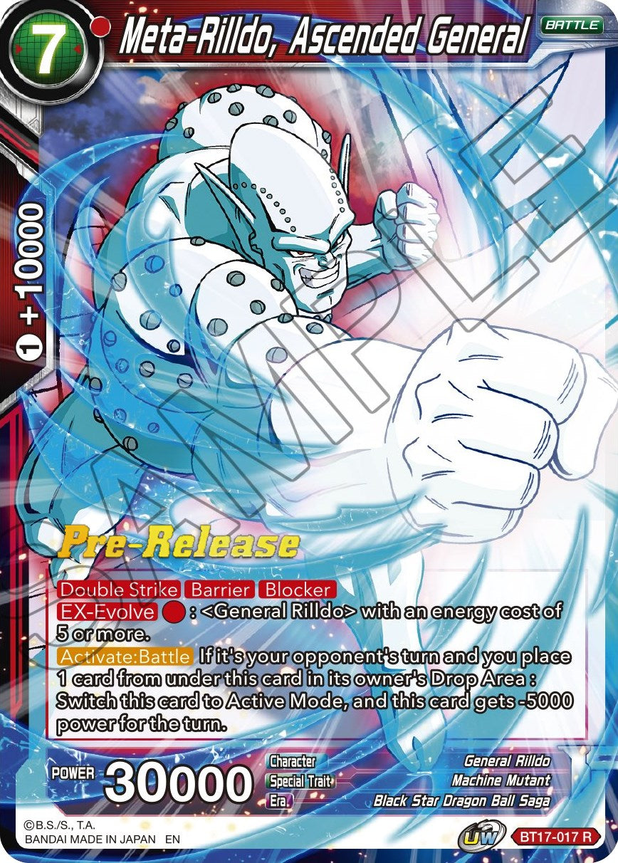 Meta-Rilldo, Ascended General (BT17-017) [Ultimate Squad Prerelease Promos] | Fandemonia Ltd