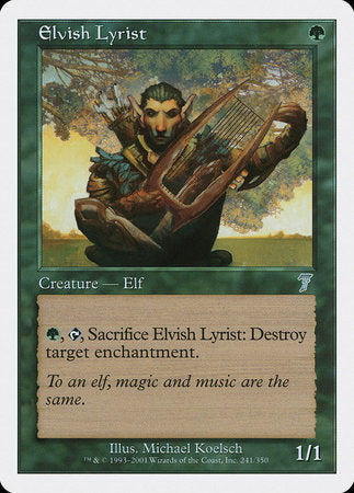 Elvish Lyrist [Seventh Edition] | Fandemonia Ltd