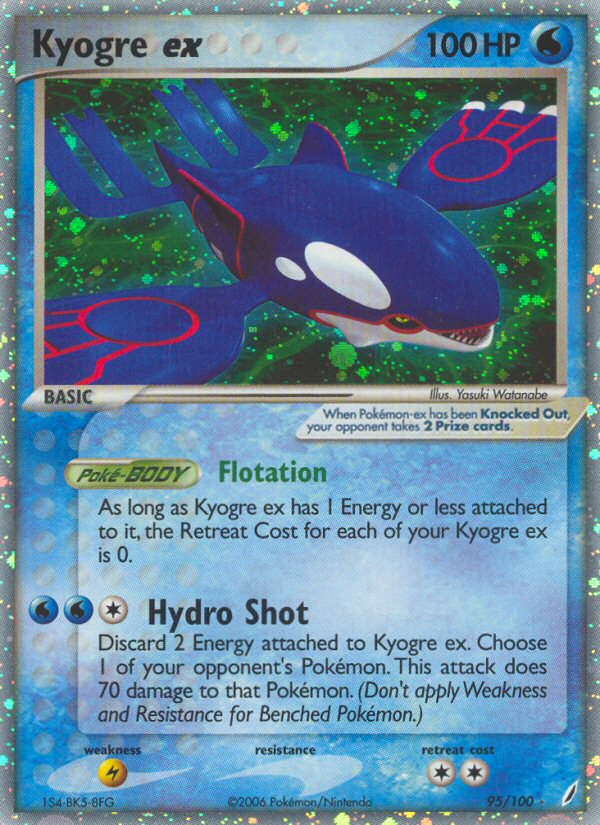 Kyogre ex (95/100) [EX: Crystal Guardians] | Fandemonia Ltd