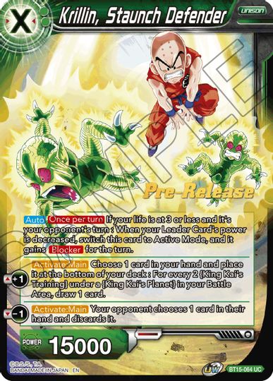 Krillin, Staunch Defender (BT15-064) [Saiyan Showdown Prerelease Promos] | Fandemonia Ltd