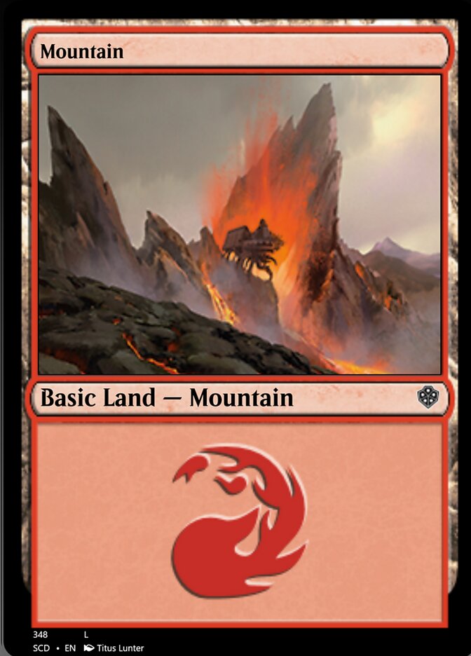 Mountain (348) [Starter Commander Decks] | Fandemonia Ltd