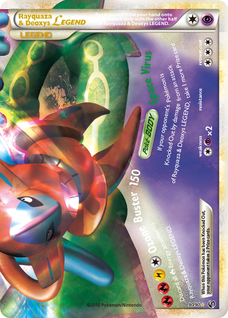 Rayquaza & Deoxys LEGEND (90/90) [HeartGold & SoulSilver: Undaunted] | Fandemonia Ltd