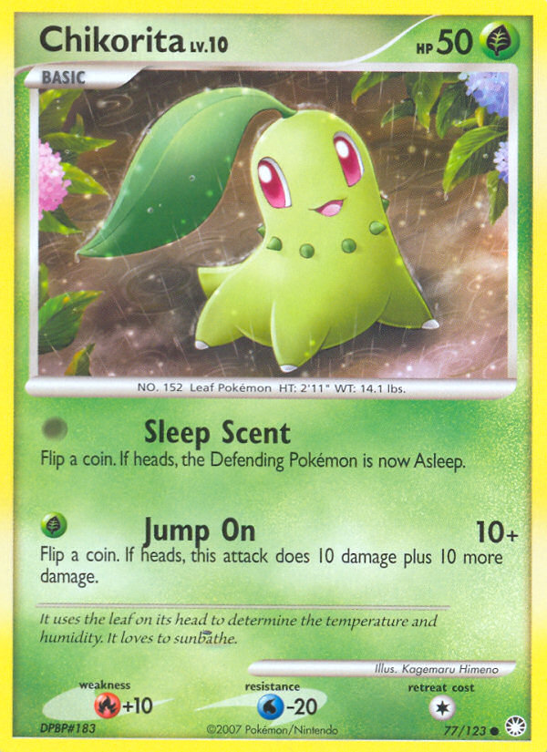 Chikorita (77/123) [Diamond & Pearl: Mysterious Treasures] | Fandemonia Ltd