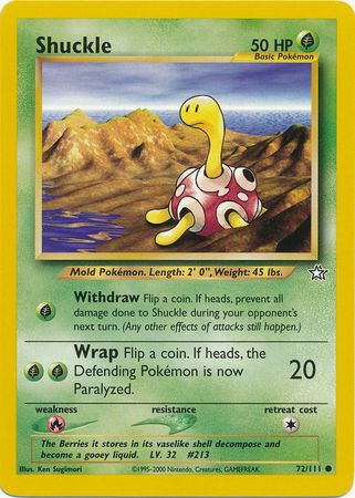 Shuckle (72/111) [Neo Genesis Unlimited] | Fandemonia Ltd