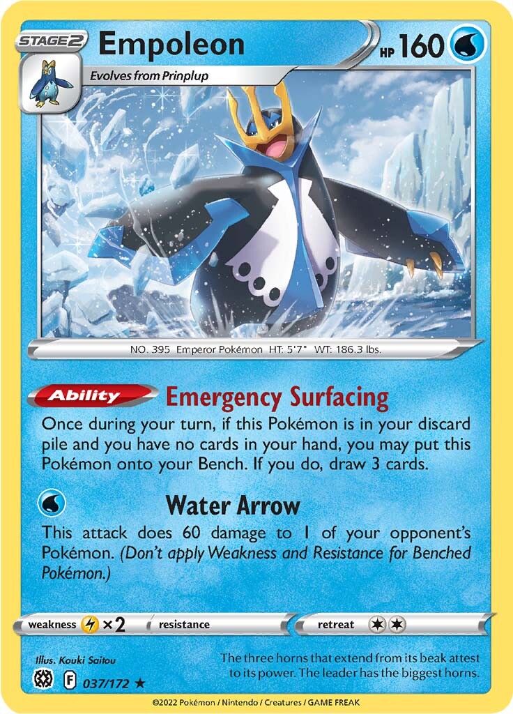 Empoleon (037/172) [Sword & Shield: Brilliant Stars] | Fandemonia Ltd