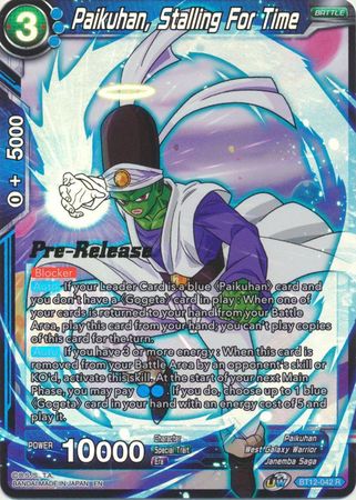 Paikuhan, Supporting His Comrades (BT12-044) [Vicious Rejuvenation Prerelease Promos] | Fandemonia Ltd