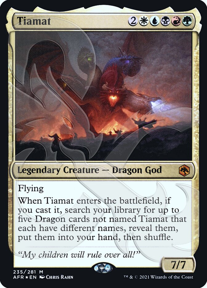 Tiamat (Ampersand Promo) [Dungeons & Dragons: Adventures in the Forgotten Realms Promos] | Fandemonia Ltd