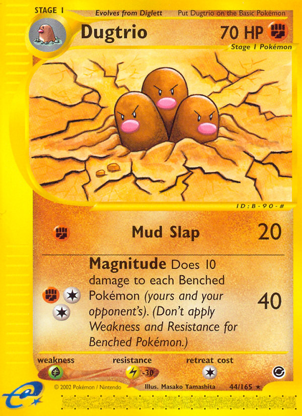 Dugtrio (44/165) [Expedition: Base Set] | Fandemonia Ltd