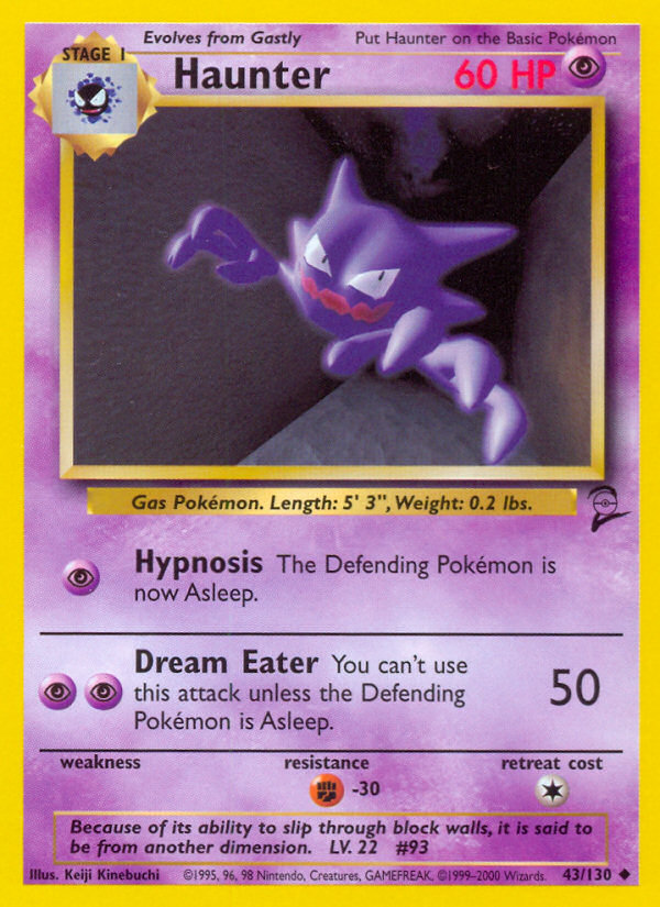 Haunter (43/130) [Base Set 2] | Fandemonia Ltd